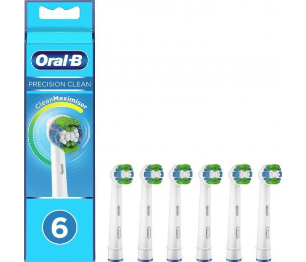 Oral-B KOŃCÓWKI DO SZCZOTECZKI ORAL-B EB20-6 PRECISION CLEAN BIAŁE - 1385132 - zdjęcie